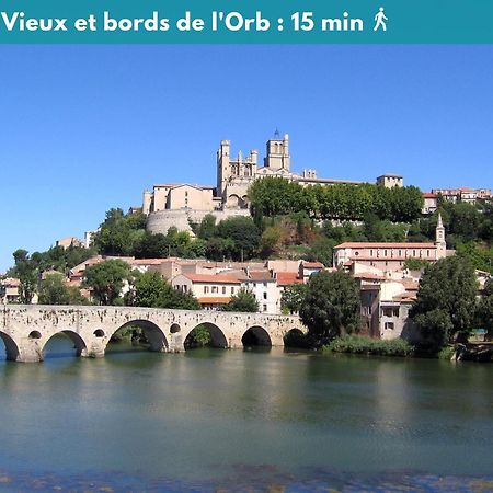 Elegant Studio Climatise 'Alma 2' - Coeur De Beziers - Wifi Fibre - Netflix Eksteriør bilde